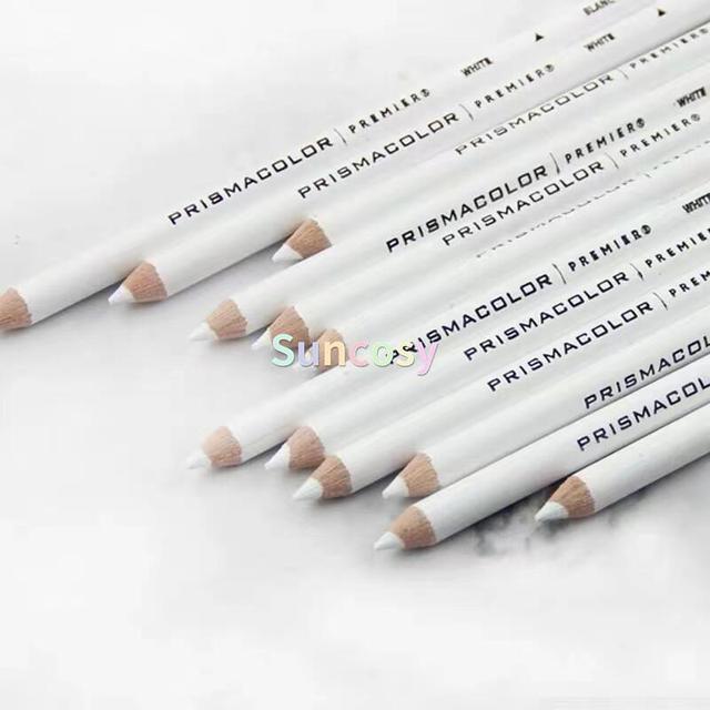 Prismacolor Premier White Colored Pencils (Pack of 12) White color